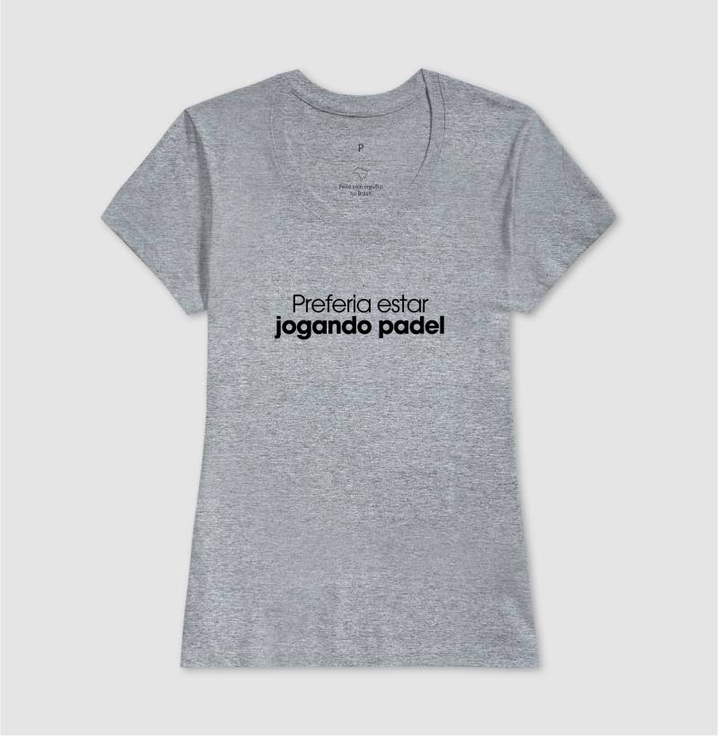 Preferia estar jogando padel