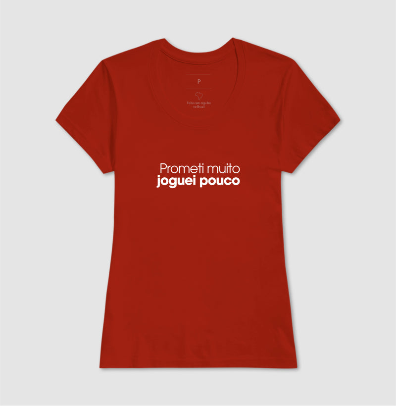 Prometi muito joguei pouco