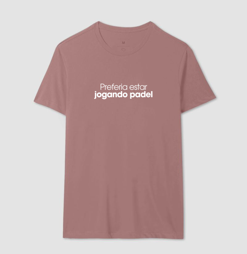 Preferia estar jogando padel