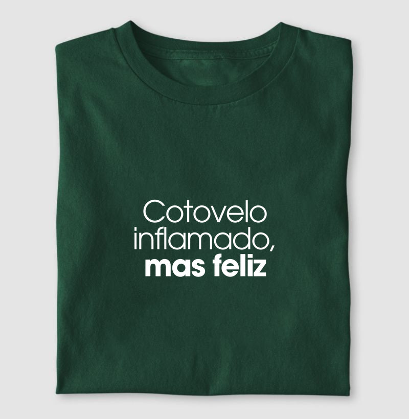 Cotovelo inflamado, mas feliz