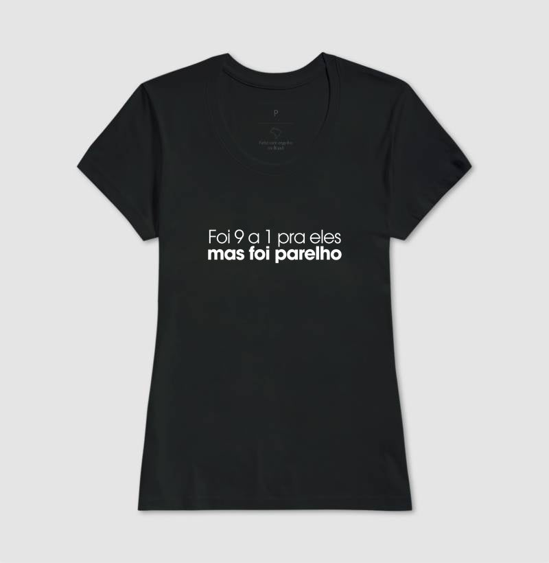 Foi 9 a 1 pra eles mas foi parelho