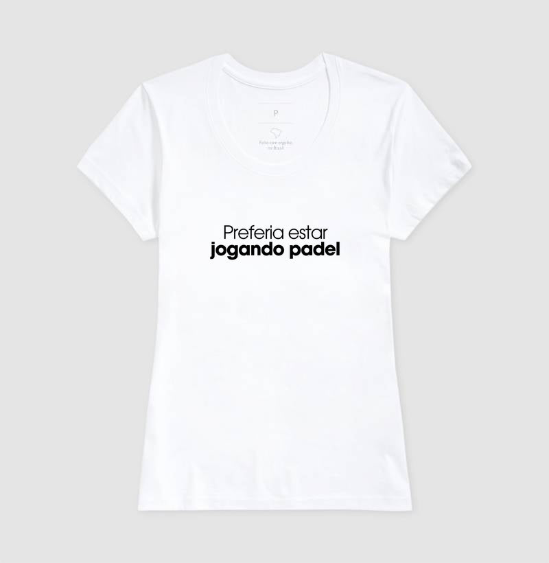 Preferia estar jogando padel