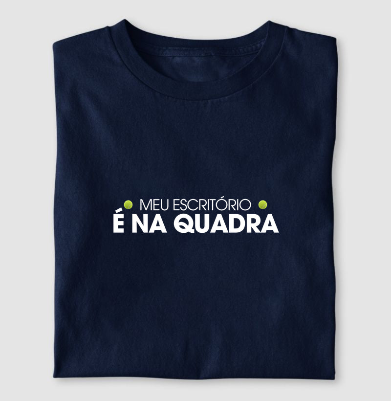 Meu escritório é na quadra