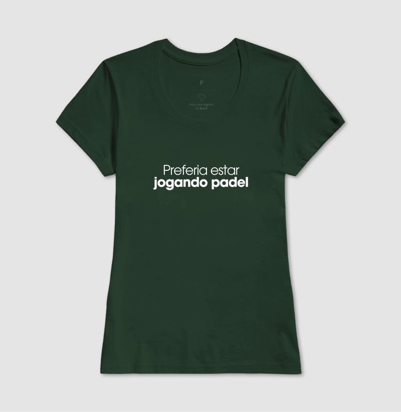 Preferia estar jogando padel