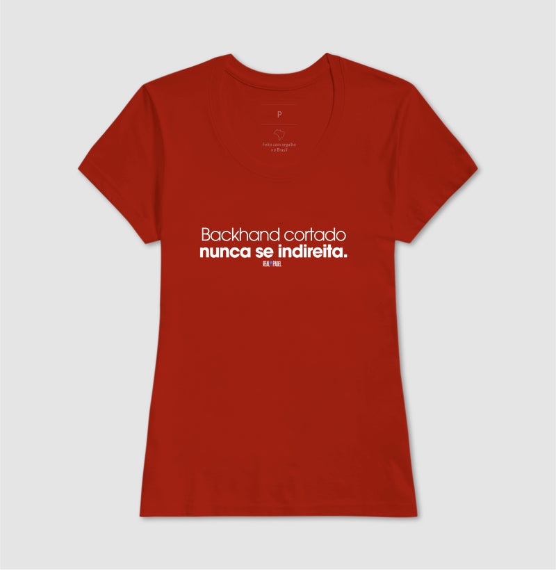 Backhand cortado nunca se indireita
