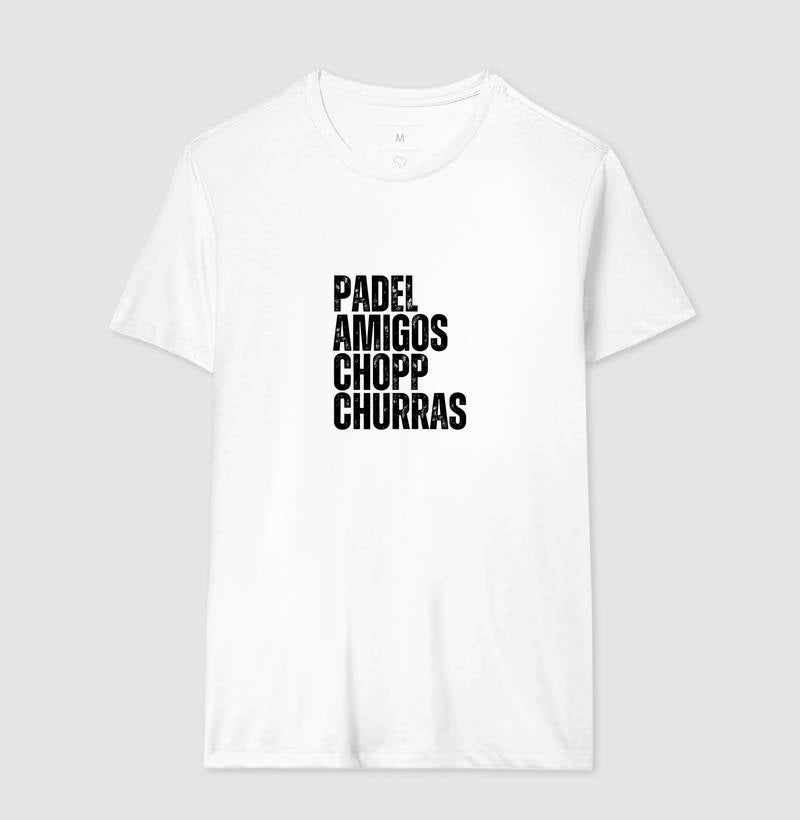 Padel, amigos, chopp e churras