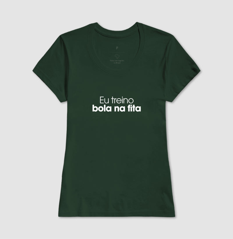 Eu treino bola na fita