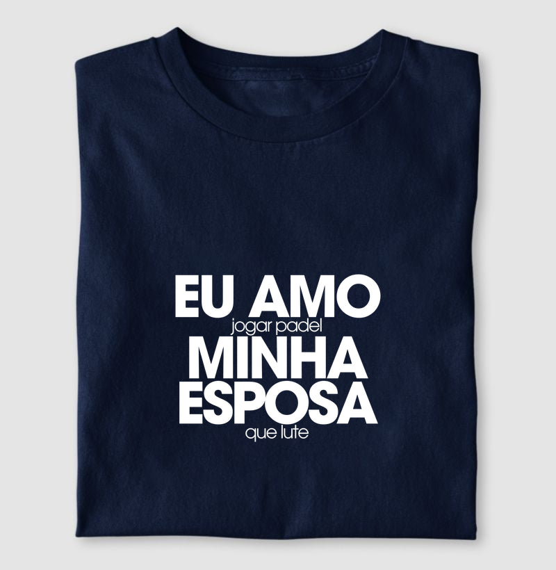 Eu amo jogar padel, minha esposa que lute